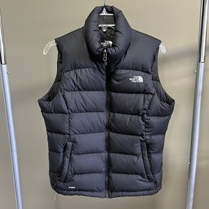 The North Face black down vest, size M, excellent condition